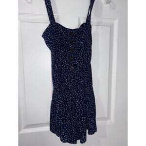 Trixxi Blue w/Polka Dot Romper Size S